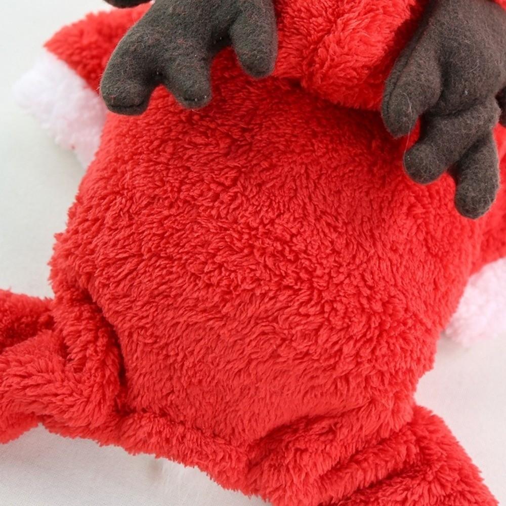 Elk Shape Pet Cosplay Hoodies Thickened Dog Coat Jacket Cute Christmas Dog Costume Winter