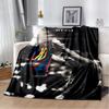 Goat M-Messi Football Sport Star Flannel Blanket Soft Warm Throw Blanket for Bedroom Living Room Bed Travel Camping Picnic Gift