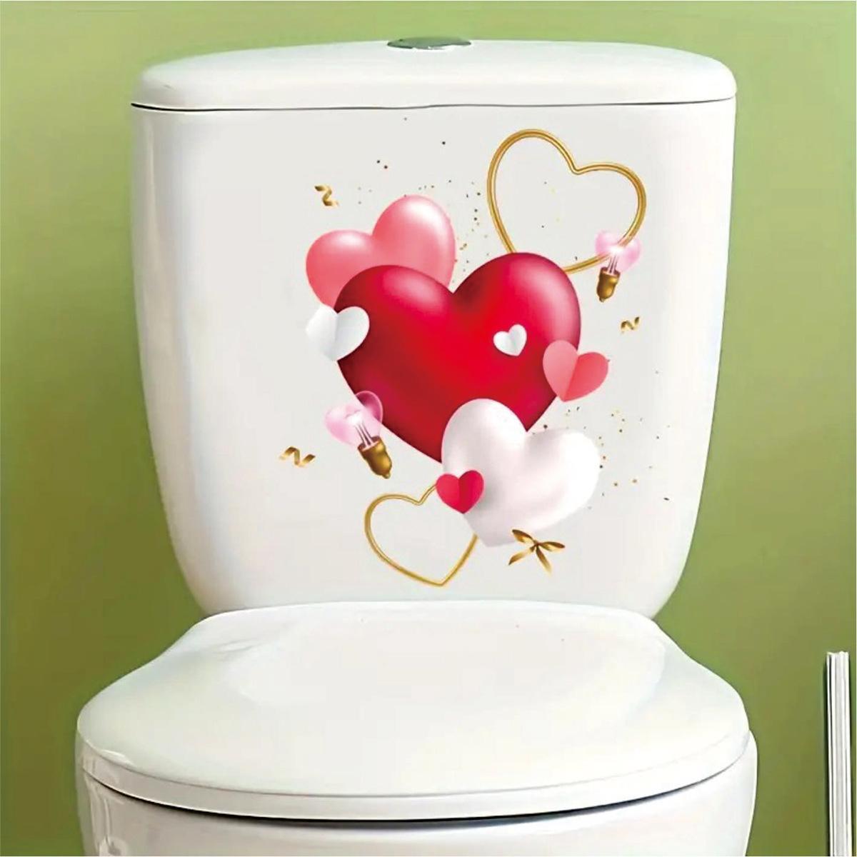 

1 шт. Красивая наклейка на унитаз в виде бабочки лотоса, декоративная наклейка для ванной комнаты, водонепроницаемая, самоклеящаяся