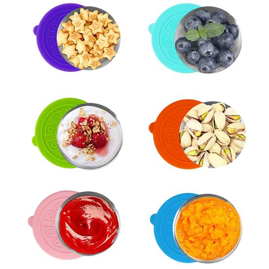 50ml Sauce Container Leakproof Reusable Pack Sauces Stainless Steel Dipping Sauce Cup with Silicone Lid for Lunch Box