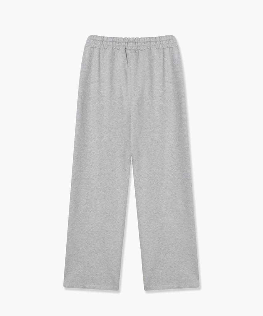 PSSHOPPER Curved Washed Wide Sweatpants [Gray]
