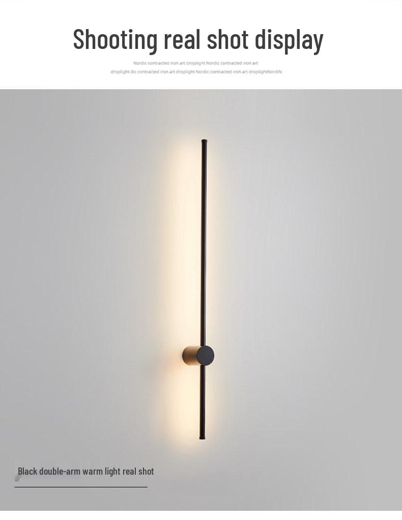 Minimalist Long Strip Wall Lamp for Bedroom & Living Room