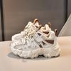 Spring Kids Mesh Breathable Dad Shoes Boys Girls Soft Sole Fashion Casual Running Sneakers