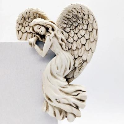 New Home Decor Crafts Angel Wings Home Gift Resin Craft Door Frame Ornament Indoor and Outdoor Garden Gifts Accessories