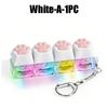 Led Light-Up Keychain Keyboard Clickable Button Fidget Toy For Stress Anxiety Relief Portable Desk Accessory Office Decor Gift
