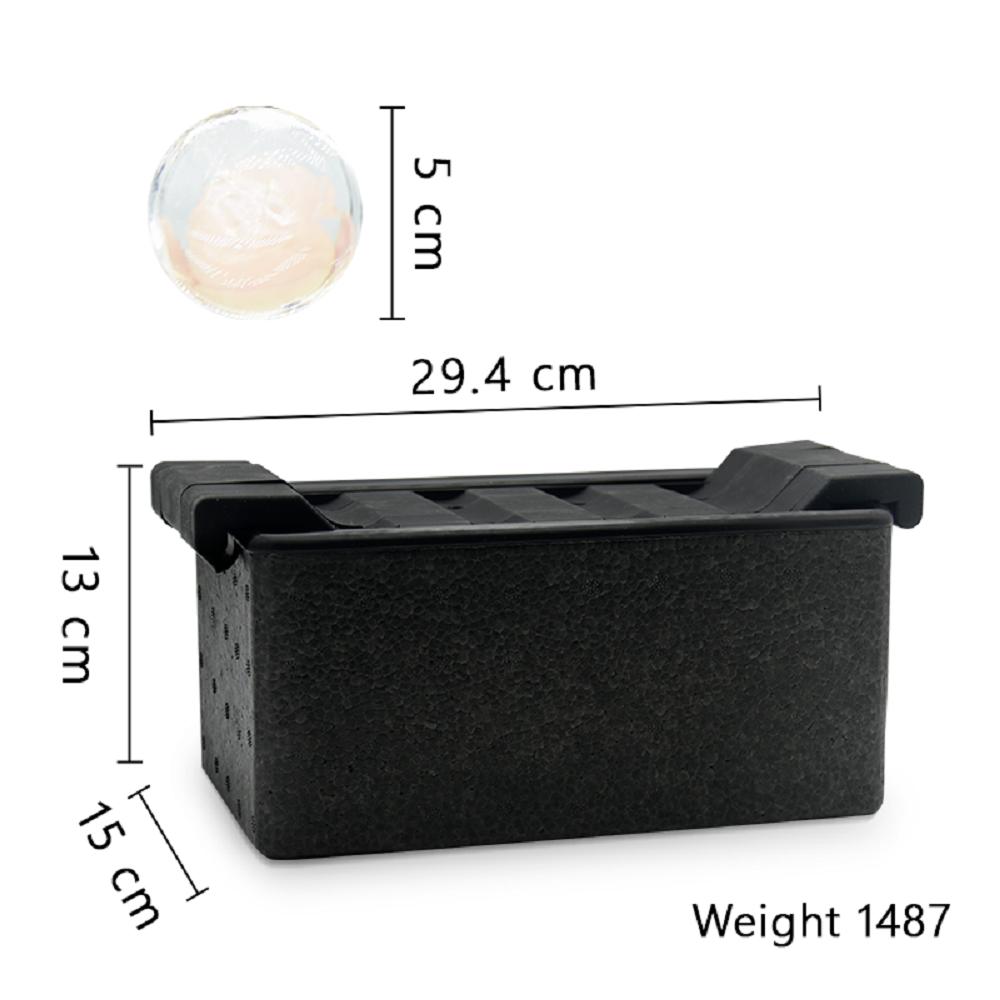 Clear Ice Ball Maker Mold Eco-Friendly 8pcs Silicone Whiskey Tray Mould Bubble-Free Ice Cube Maker 2 Inch Ice Box Mold