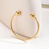 Candid Style Knot Cuff Bangle for Women,Gold Color Stainless Steel Elegant Tie Charm Bracelets, BFF Sisters Party Jewelry