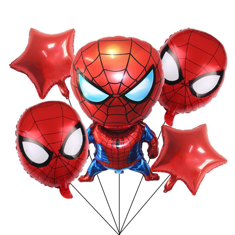 Marvel Avengers Series Game Iron Man Spider-Man Aluminum Film Balloon Suit Party Decoration