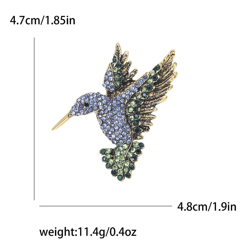Enamel Bird Brooch for Women Unisex Rhinestone Swallow Pin Sparrow Badge Banquet Party Backpack Gifts Jewelry Accessories