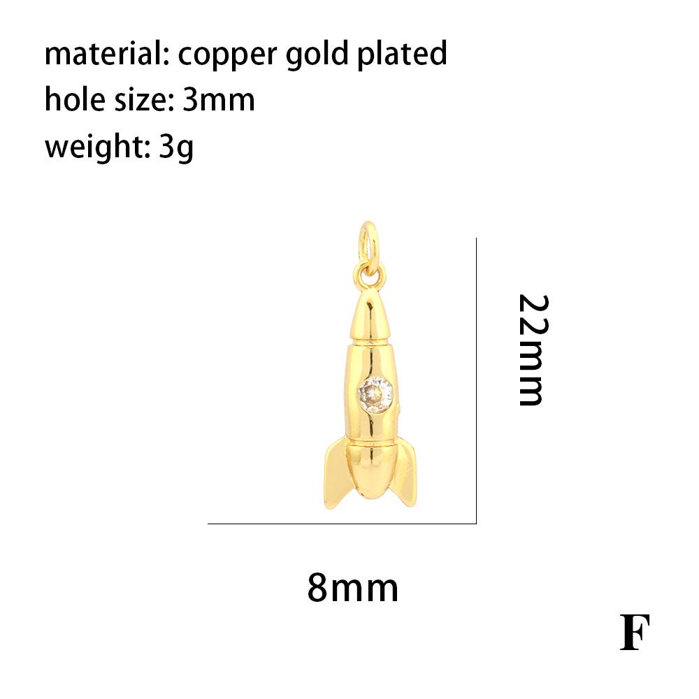 18K Gold-Plated Astronaut Evil Eye Pendant – DIY Jewelry Accessory