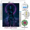 5D-Diamantgemälde, Cyberpunk-Sexy-Kunst, DIY-Diamant-Stickerei, Strass-Heimdekoration