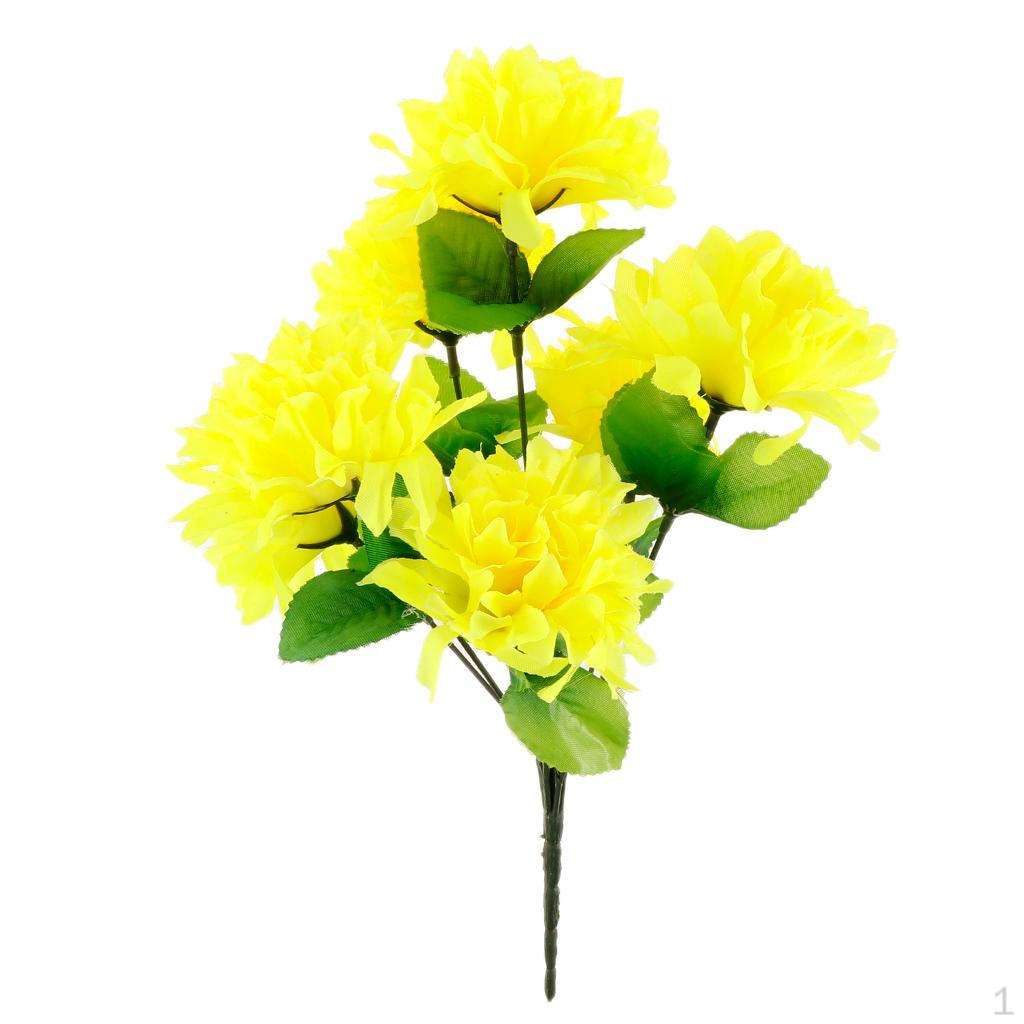 

Искусственный букет Кладбищенские цветы Украшение дома Yellow