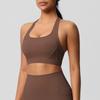 Cross-Border High-Impact Brushed Sports Bra for Yoga, Pilates, Running, and Fitness