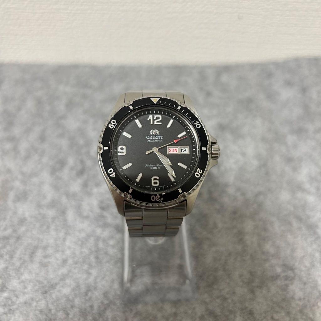 Used Orient Mako II Diver's Watch FAA02001B9 AA02-C0-B Automatic Day-Date Black Dial