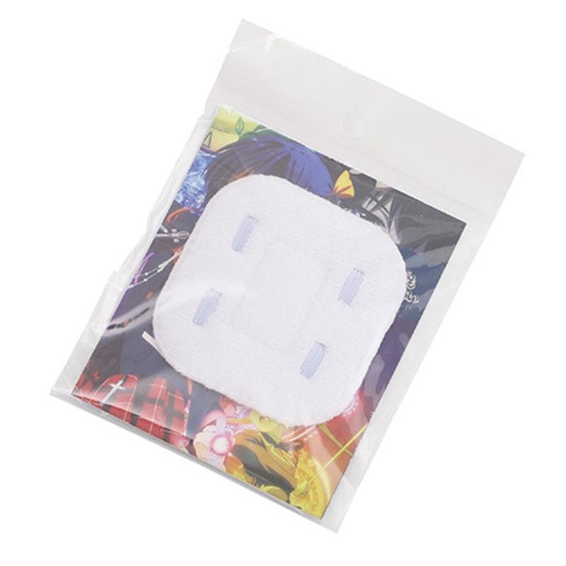 Lolita White Eye Patches Soft Single Eye Mask Halloween Cosplay Theme Party Costume Prop Stage Performance Eye Props