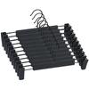 10pcs Adjustable Pants Hangers With Clips Anti-slip Metal Space Saving Clothes Organizer For Skirt Socks Lingerie