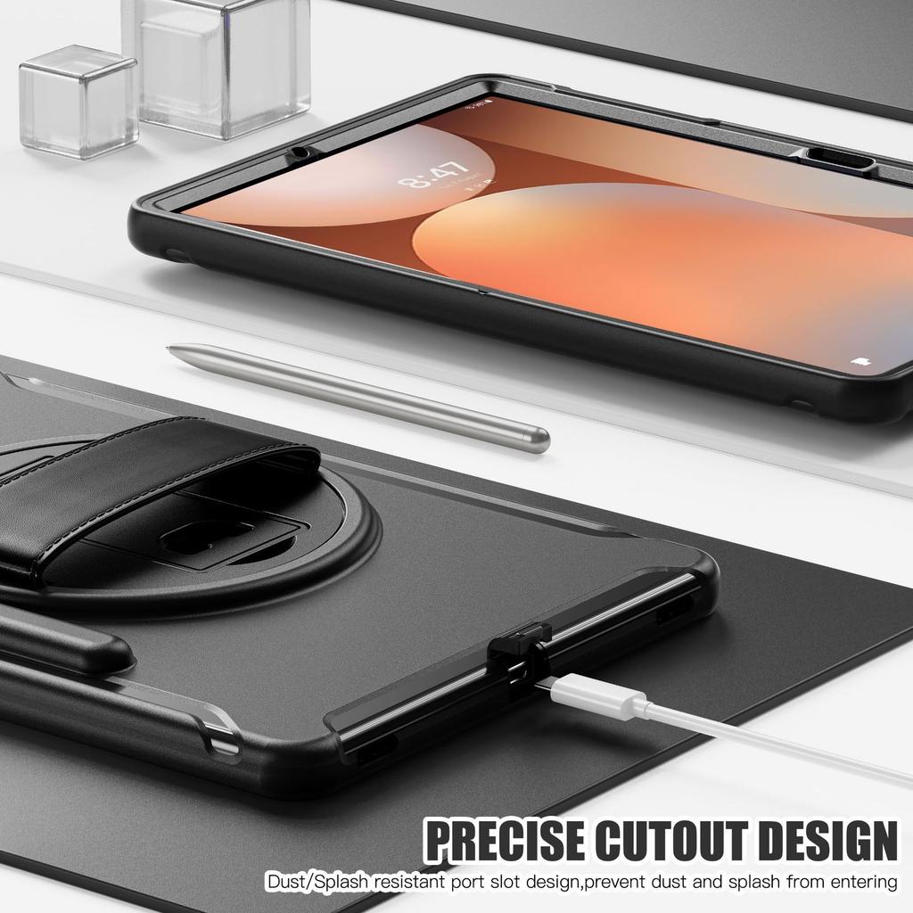 2023 Samsung Tab S9Plus Tablet Schutzhülle - Sturzsicher mit Stifthalter für S7FE 12,4 Zoll