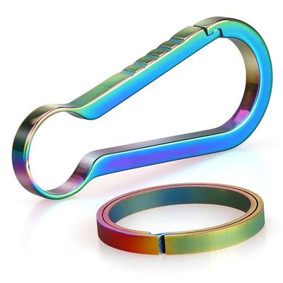 NaTuo Titan Karabiner Schlüsselanhänger mit Metallbeschlägen für Schlüsselrolle Schlüsselanhänger für Männer und Frauen Schlüsselanhänger, Stilvoll, Niedlich, Leicht, Hochfest Auto,