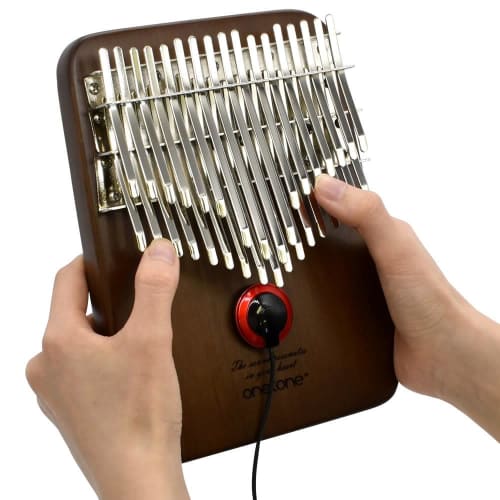 ONETONE One-Tone Kalimba (Thumb Piano), 34-Key Beginner Set, Black Walnut, OTKLS-34/BWN, Includes Case, Cleaning Cloth, Key Adjustment Hammer, Lower K