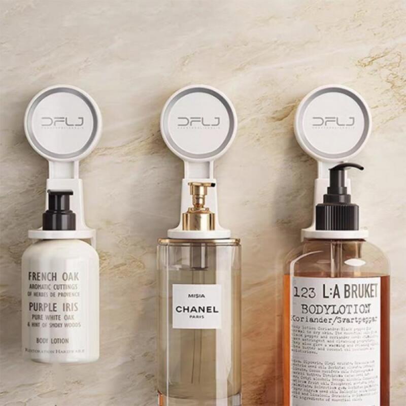 

Easy, non-perforated shampoo holder, body wash holder, bathroom holder