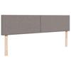 Ottoman Bed with Mattress Taupe 200x200 cm Fabric