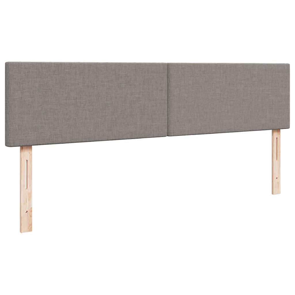 Ottoman Bed with Mattress Taupe 200x200 cm Fabric