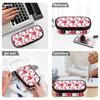 Pen Case Multi Compartment Secure Zipper 300D Polyester with Main Pocket Mesh Layer and Removable Pen Divider for Daily School Use