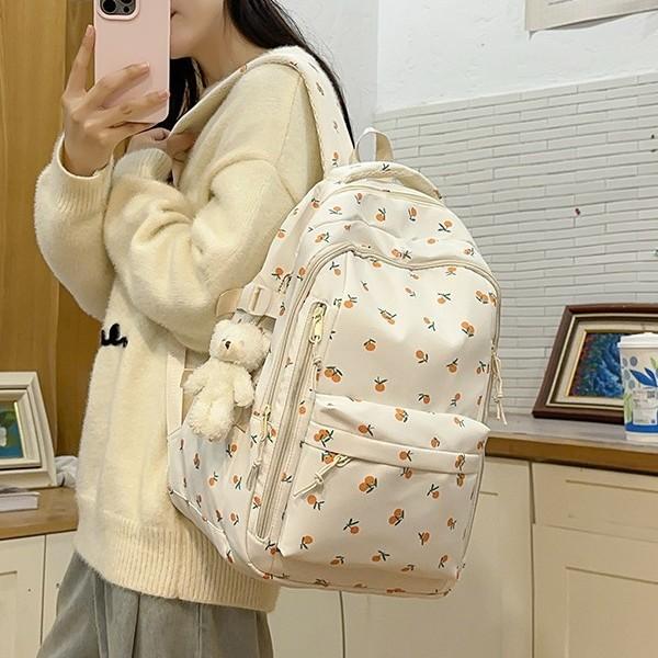 Einfache Mittelschüler Süßer Wind Schultasche Weiblich Niedlich Campus Wind Freizeit Tasche Klein Frisch Rucksack