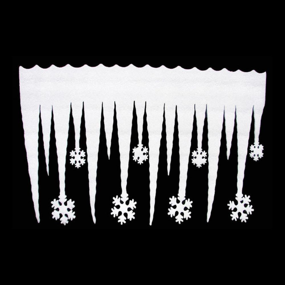

Polyester Christmas Fake Snow Blanket Soft Fluffy Icicle Snow Table Runner for Xmas Holiday Decor Style 2