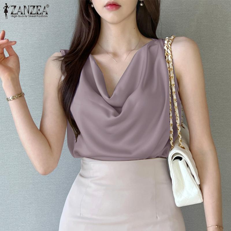 ZANZEA Womens Casual Sleeveless Summer Tank Tops