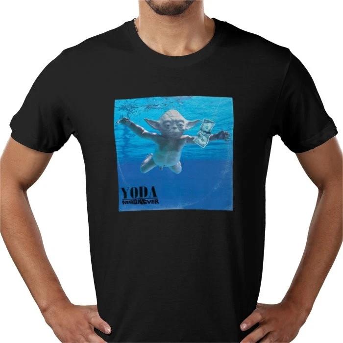 Mindnever Yoda Nirvana Nevermind album rock band album music art T shirt tee L