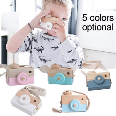 wooden camera baby toy
