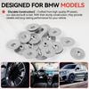 20pcs Heat Shield Nut Silver Round Bottom Plate for BMW 1 3 5 6 7 8 Series X1X2X3X5X6X7 MINI Land Rover Transmission Chassis