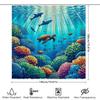 Beautiful Underwater World Shower Curtain With Tropical Fish And Coral Reef Waterproof Fabric Bathroom Decor For Kids And Adults