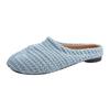 Niche woven pig's trotters, half slippers, women's shoes, summer wear with skirts, one foot split toes