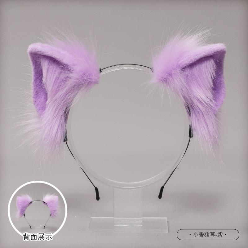 A Handmade Simulated Animal Ear Cute J Headdress Lolita Hair Accessories Lolita Little Fragrant Pig Ear Headband