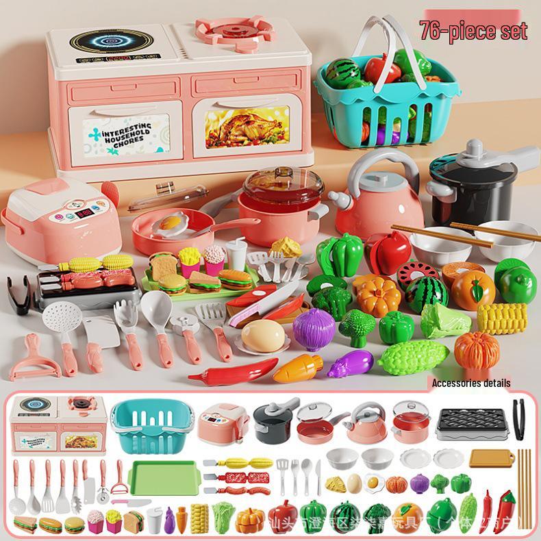 Children's Kitchen Toy Set: Role-Playing Simulation Stove for Boys and Girls