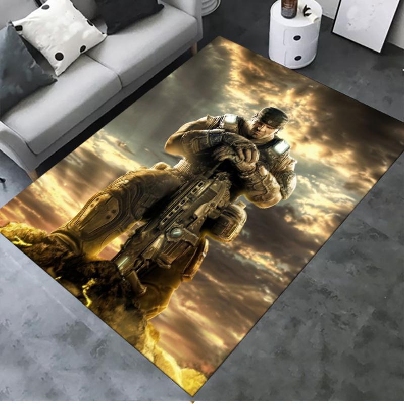 Gears War Carpet Rug For Living Room Bedroom Home Sofa Decorationkids Play Nonslip Floor Mat