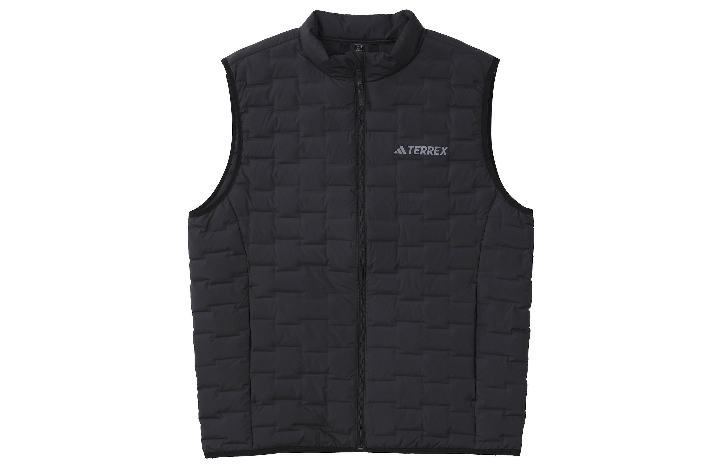 Adidas Down Vests Men s Black Stand Collar Moderate Other IT8695 L