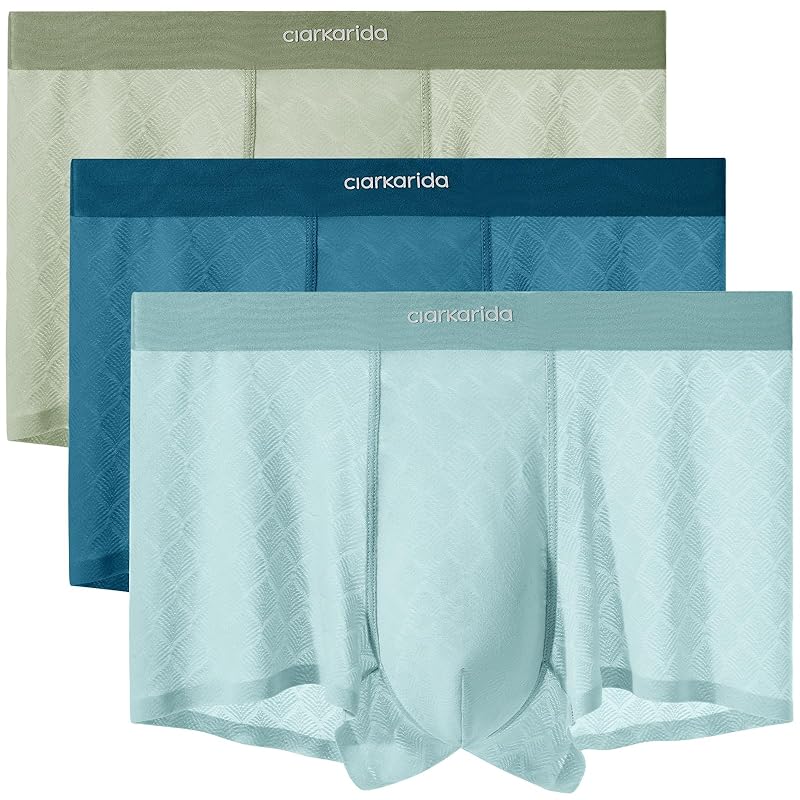 

[ClarKarida] boxer shorts men s cold sensation underwear front close 3D three-dimensional Odor prevention Water absorption and quick drying boxer