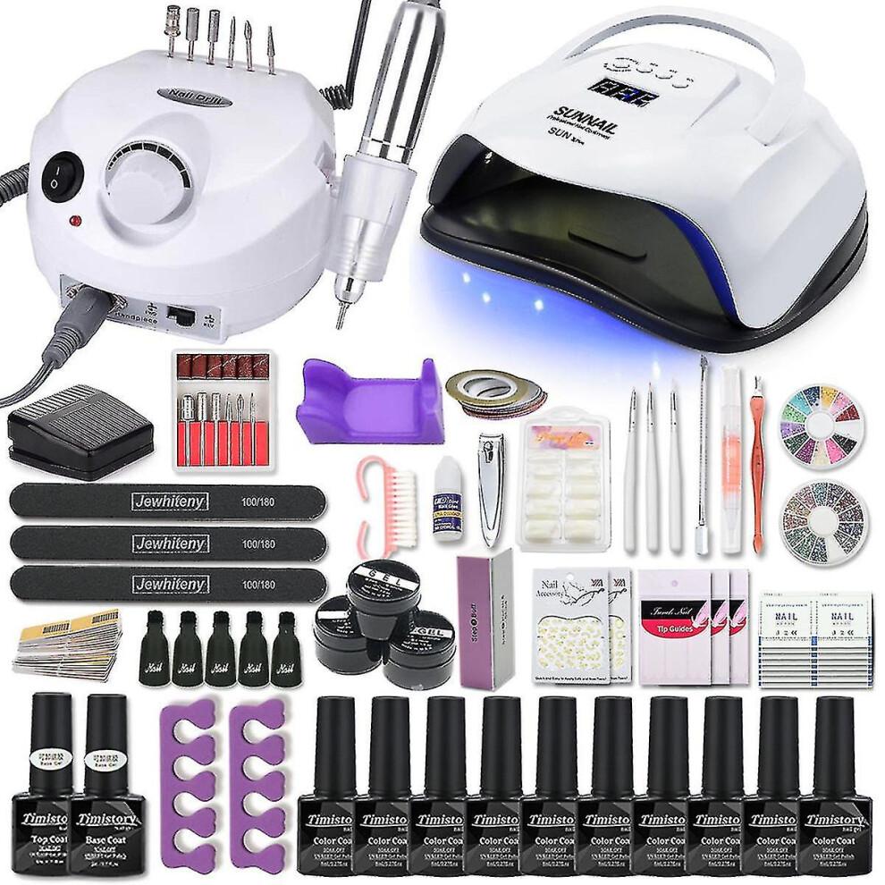 Nagelkunst-Set mit UV/LED-Lampe, Gel-Nagellack & Elektrischer Nagelfräser