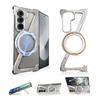 Eary for Samsung Galaxy Z Fold 7 6 5 Case for Magsafe 360°Rotatable Magnetic Stand Metal Frameless Screen Protector Phone Cover