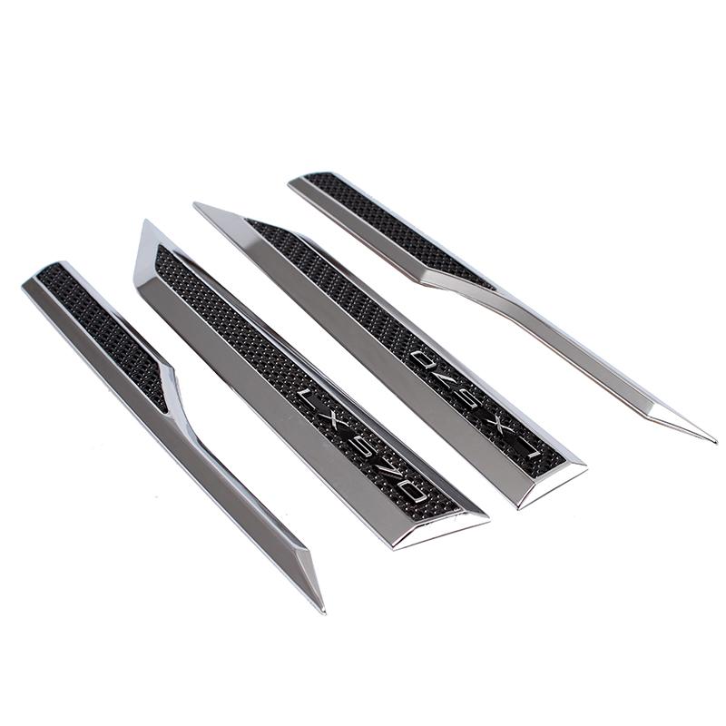 Nálepka na dekoraci dveří auta Odznak na bočním blatníku dveří pro Lexus LX570 2016- Vnější obložení dveří zadního zavazadlového prostoru