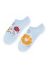 Patterned Men's No-show Socks with Donuts Art. 021 ART.021 ST. MEN'S PATTERN sM009 Blue/donut 44-46 ED004021A