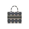 Dior BookTote Pattern Embroidery Tote Bag, Shopping Bag, Handbag Small Women's Beige/Blue M1265ZZAU-M928
