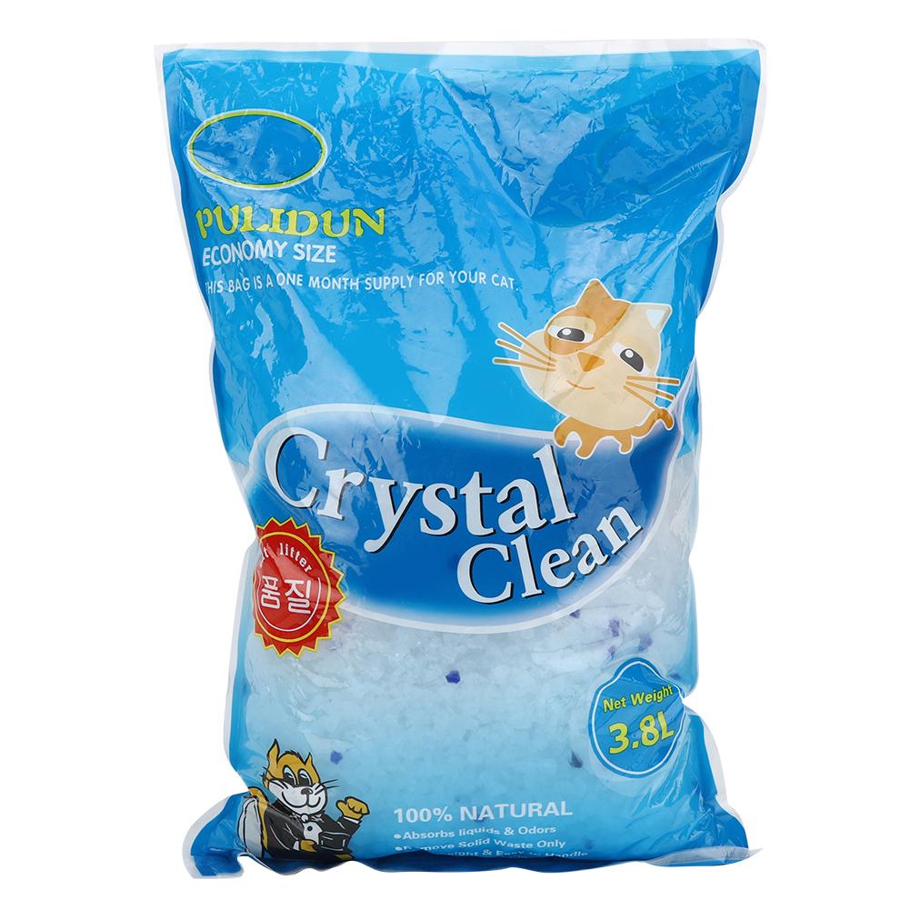 Buy 3.8L Crystal Litter Cat Toilet Water Absorption Deodorizing