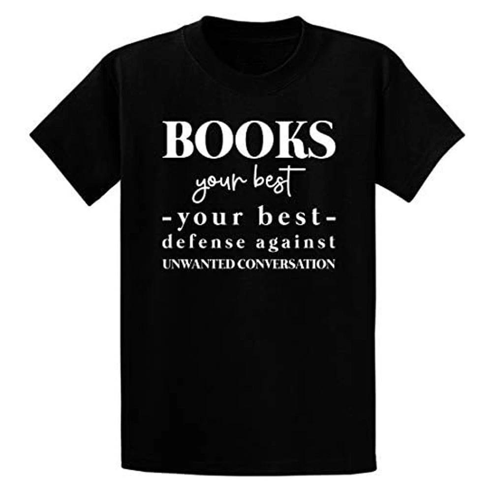 Funny Book Nerd T-Sirt | Book Lover Bookworm Gift Tee for Women L