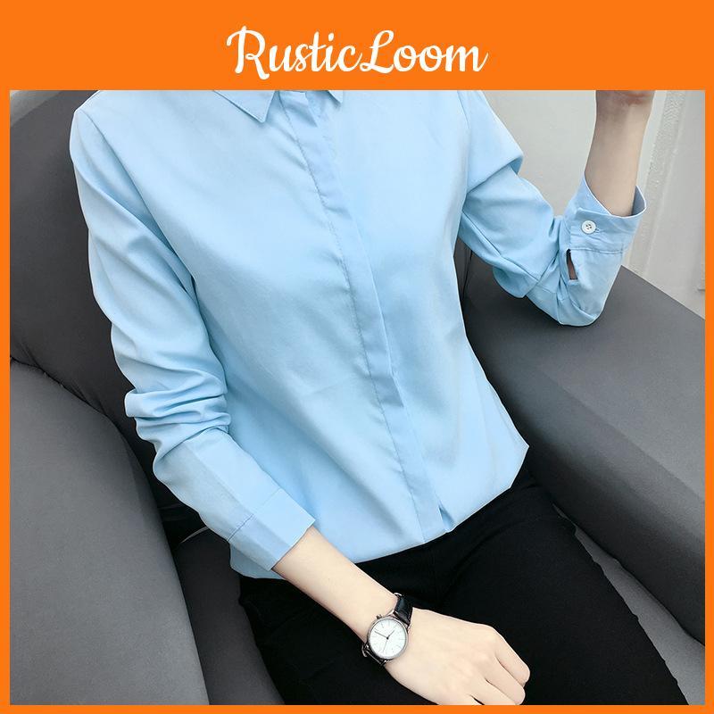 Women's Ladies Summer Loose Tops Long Sleeve Shirt Casual Blouse T-shirt Fashionable Cotton Blend Design