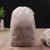 100pcs Disposable Tea Infuser Bags - 5x7cm Non-Woven Fabric with Drawstring, Perfect for Loose Leaf Tea & Spices