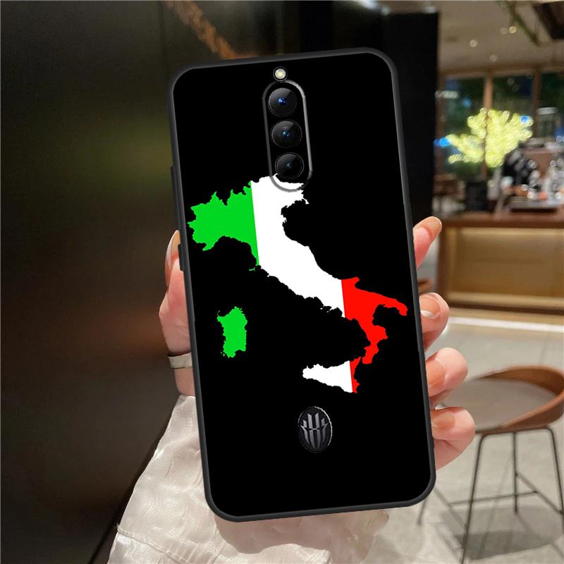 

Italy Flag Case For ZTE Nubia Red Magic 11 10 8 8S 9 9S 10S Pro Plus 6 7 6S 7S For RedMagic 10 Air Cover Red Magic 7S Pro